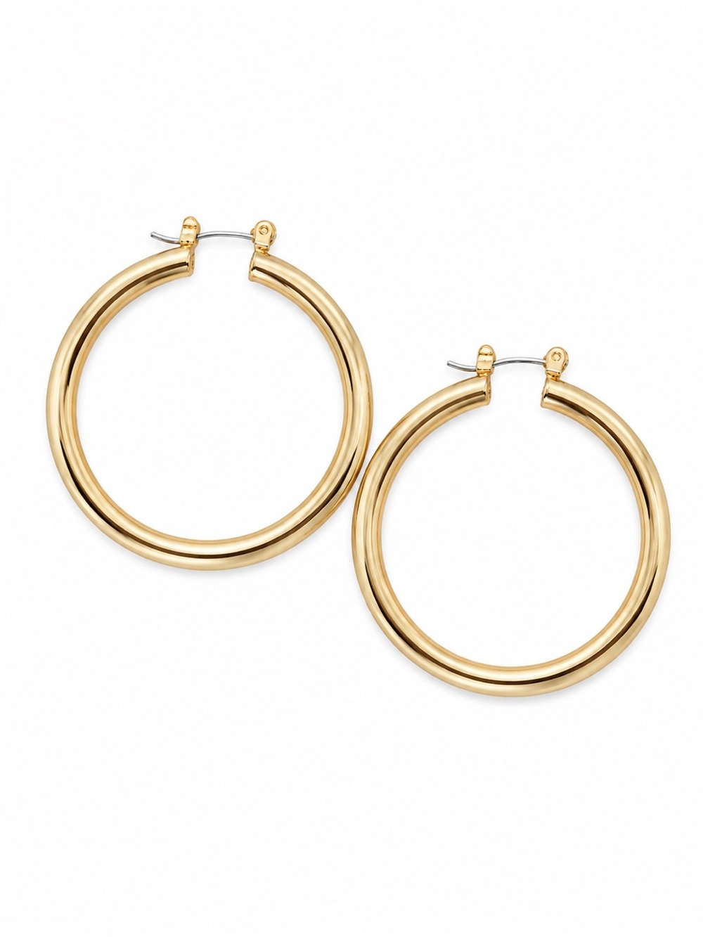 House of Harlow 1960 Polished Gold Hoop Earrings/ Large